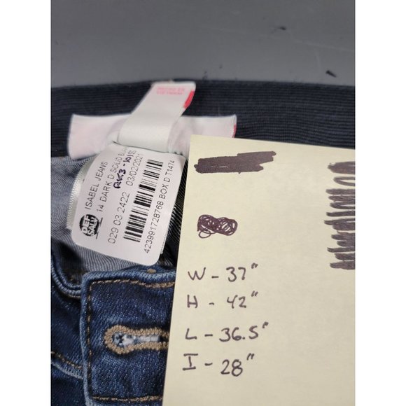 Maternity Inset Panel Skinny Jeans Size 14 - Picture 3 of 6